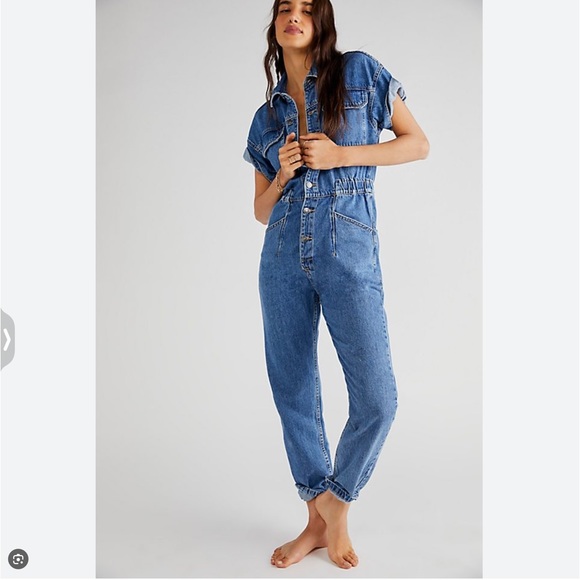 We The Free Pants - FREE PEOPLE MARCI COVERALL JUMPSUIT SIZE